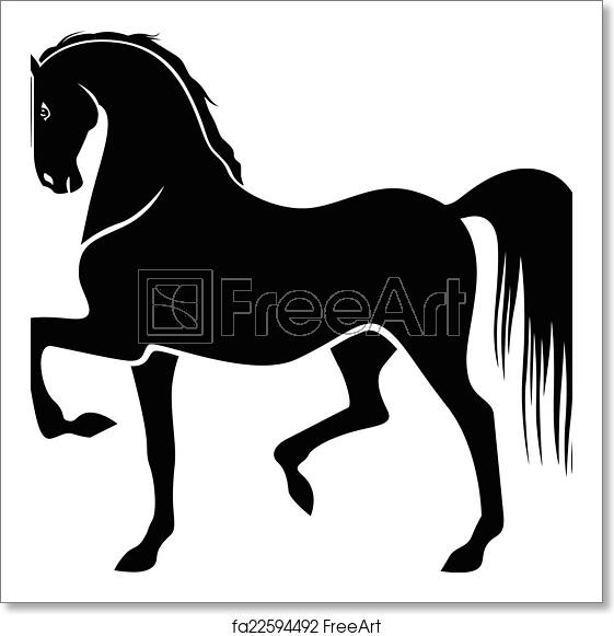 Free Art Print Of Silhouette Of Proud Horse Vector Illustrations 561x581 Free Art Print Of Silhouette Of Proud Horse Vector Illustrations