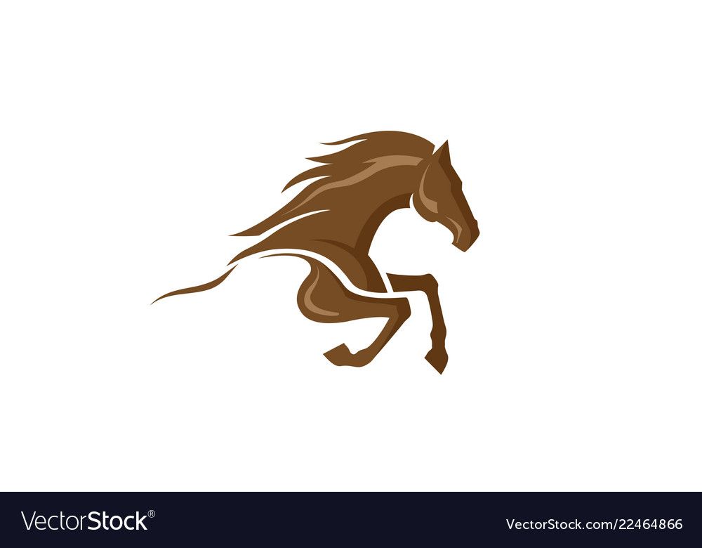 Creative Abstract Brown Horse Logo Royalty Free Vector Image 1000x780 Creative Abstract Brown Horse Logo Royalty Free Vector Image