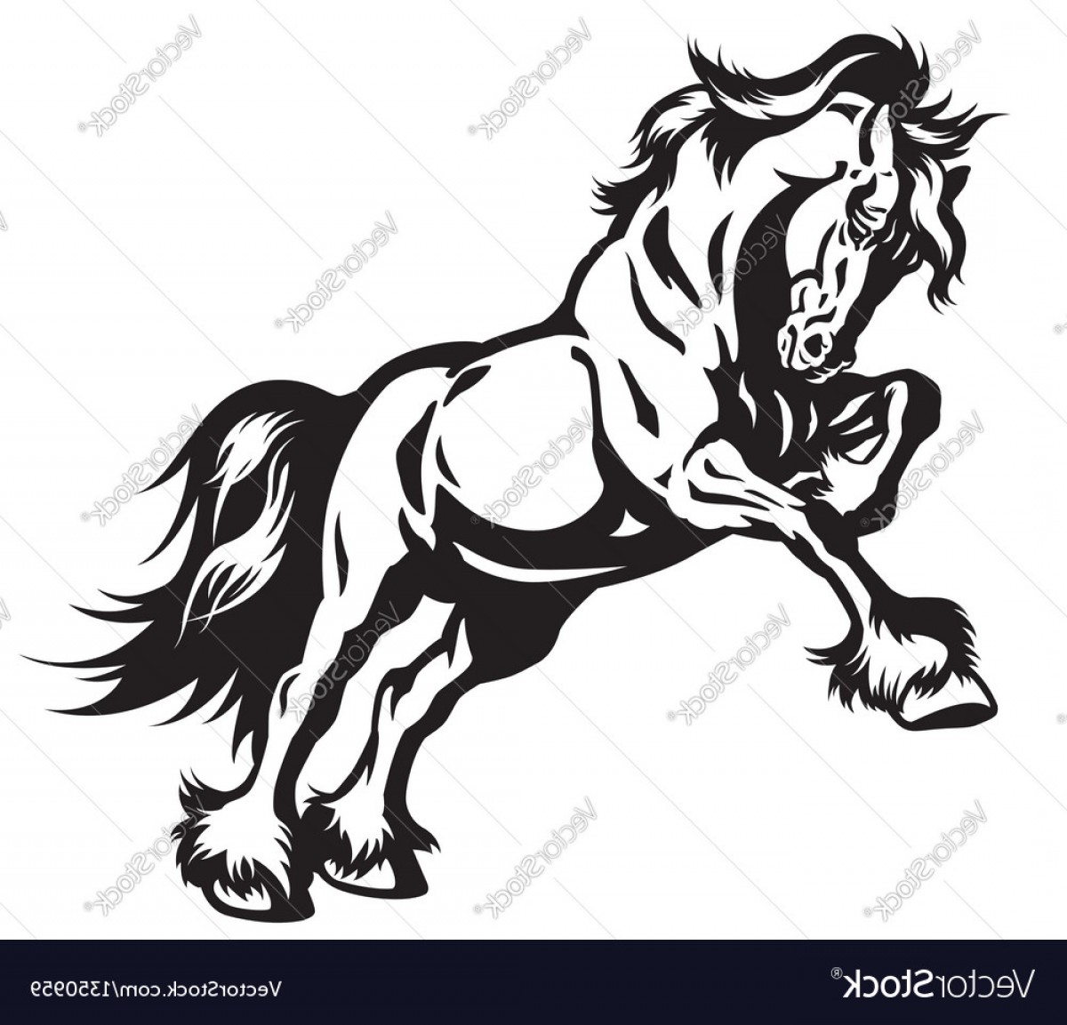 1200x1153 Draft Horse Vector Wallkeeper