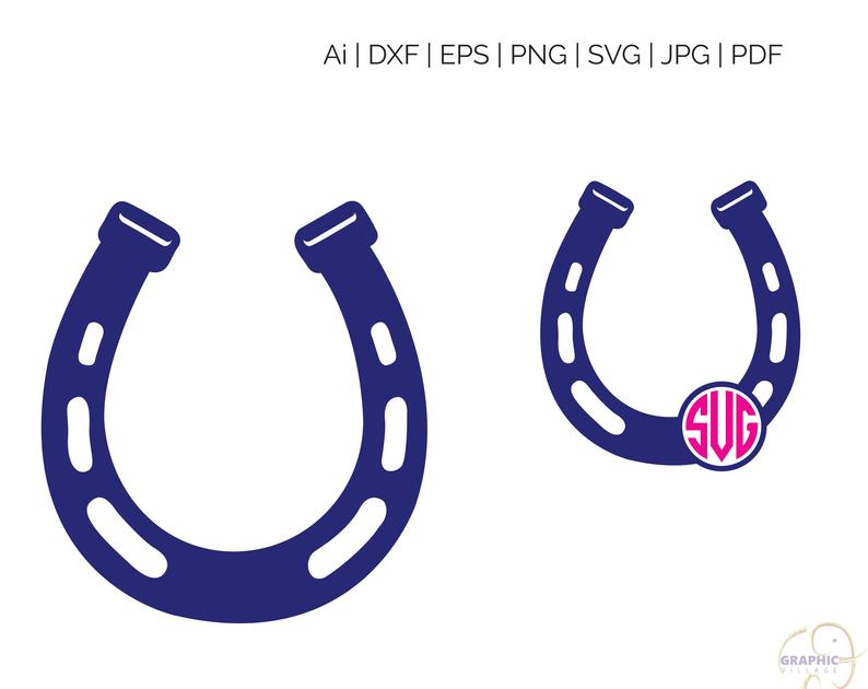 794x630 Horseshoe Vector Clipart Digital Silhouette And Etsy