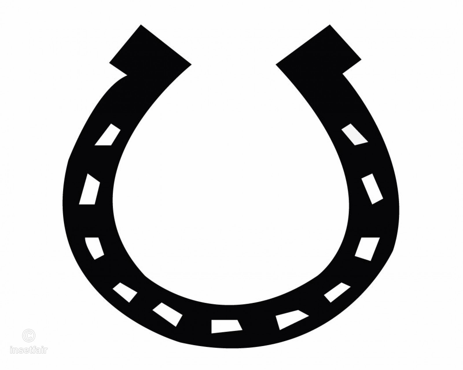 1600x1280 Horseshoe Silhouette Vector Png Picture