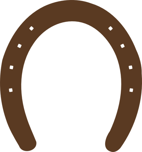 467x500 Horseshoe Silhouette Vector Graphics