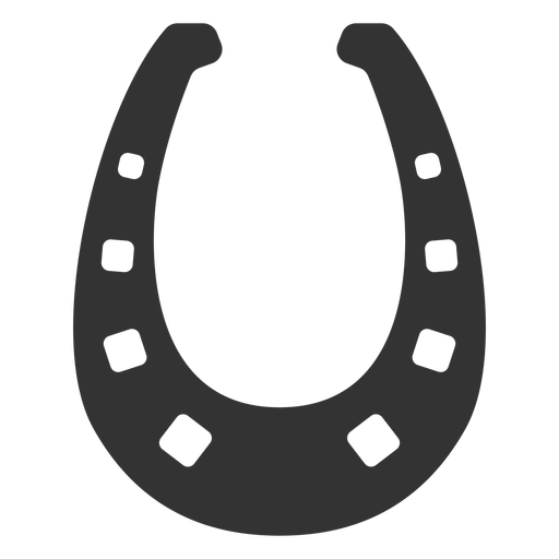 512x512 Eight Holes Horseshoe Silhouette