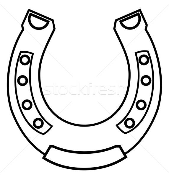 572x600 Horseshoe Vector Illustration Jacek Lasa