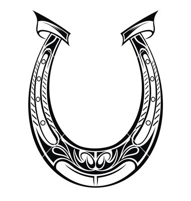 380x400 Horseshoe Images Drawn Horseshoe Vector Horse Shoes And Stars
