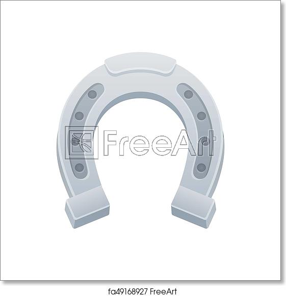 561x581 Free Art Print Of Horseshoe Vector Illustration Horseshoe Vector