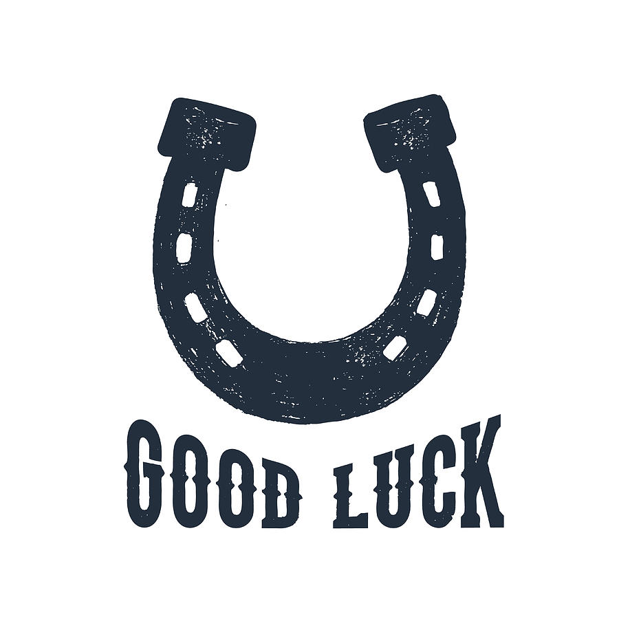 900x900 Hand Drawn Horseshoe Vector Illustration