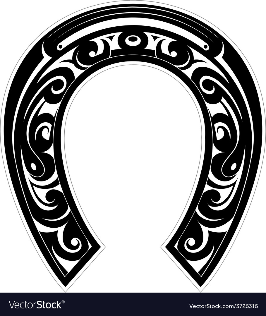 909x1080 Horseshoe Vector