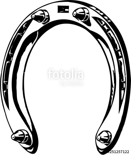 422x500 Horseshoe Vector Illustration Stock Image And Royalty Free Vector