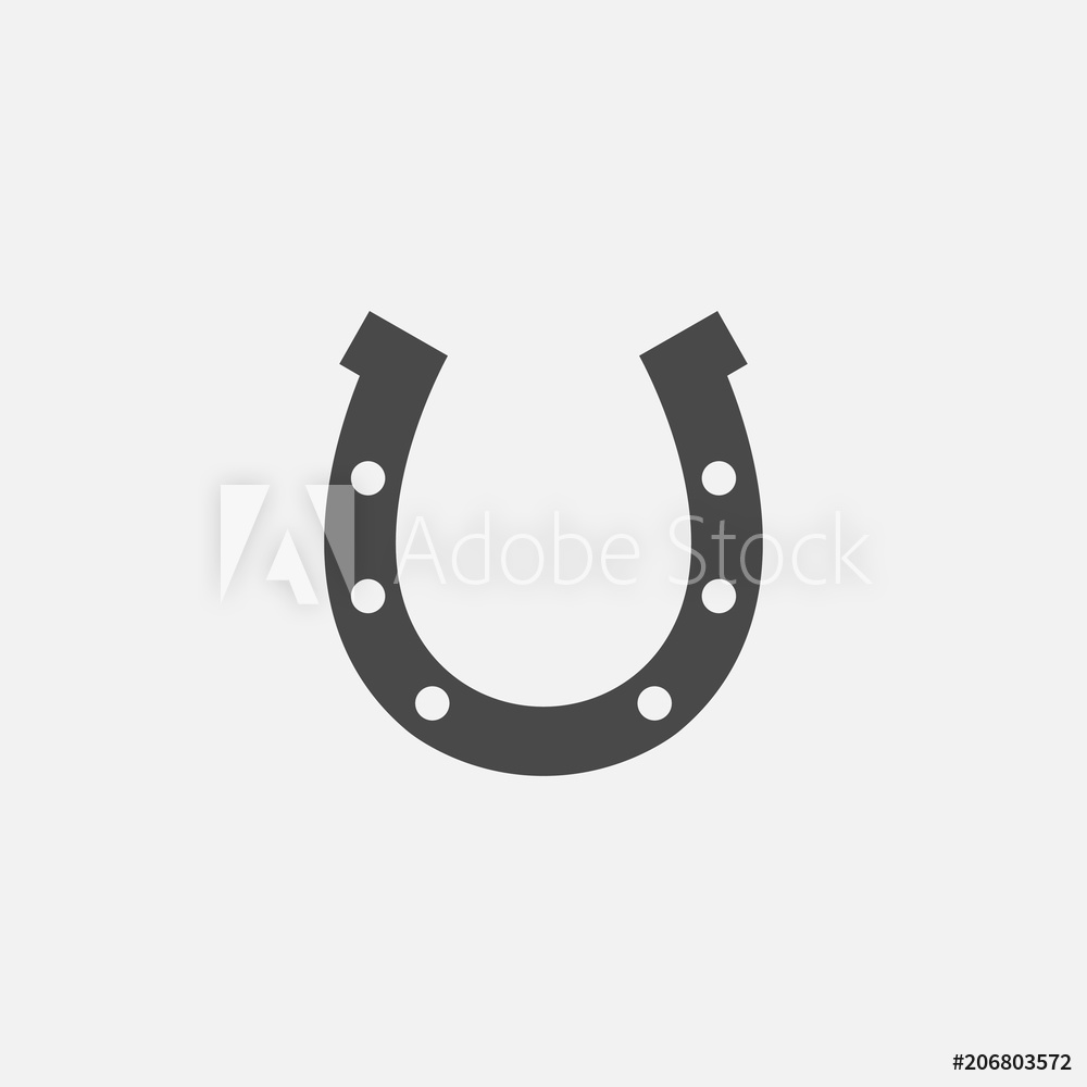 1000x1000 Photo Art Print Horseshoe Vector Icon Europosters