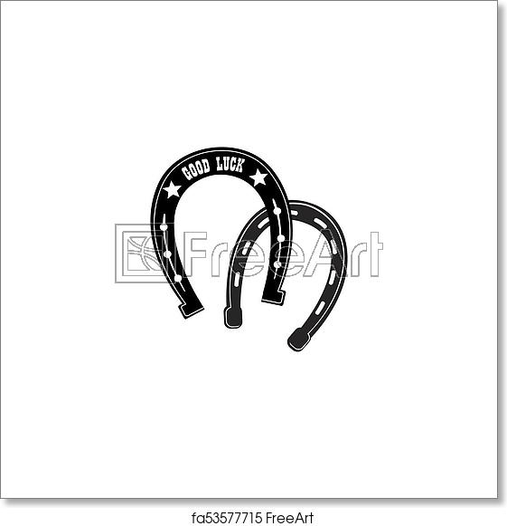 561x581 Free Art Print Of Horse Shoe Icon Lucky Steel Horseshoes Vector