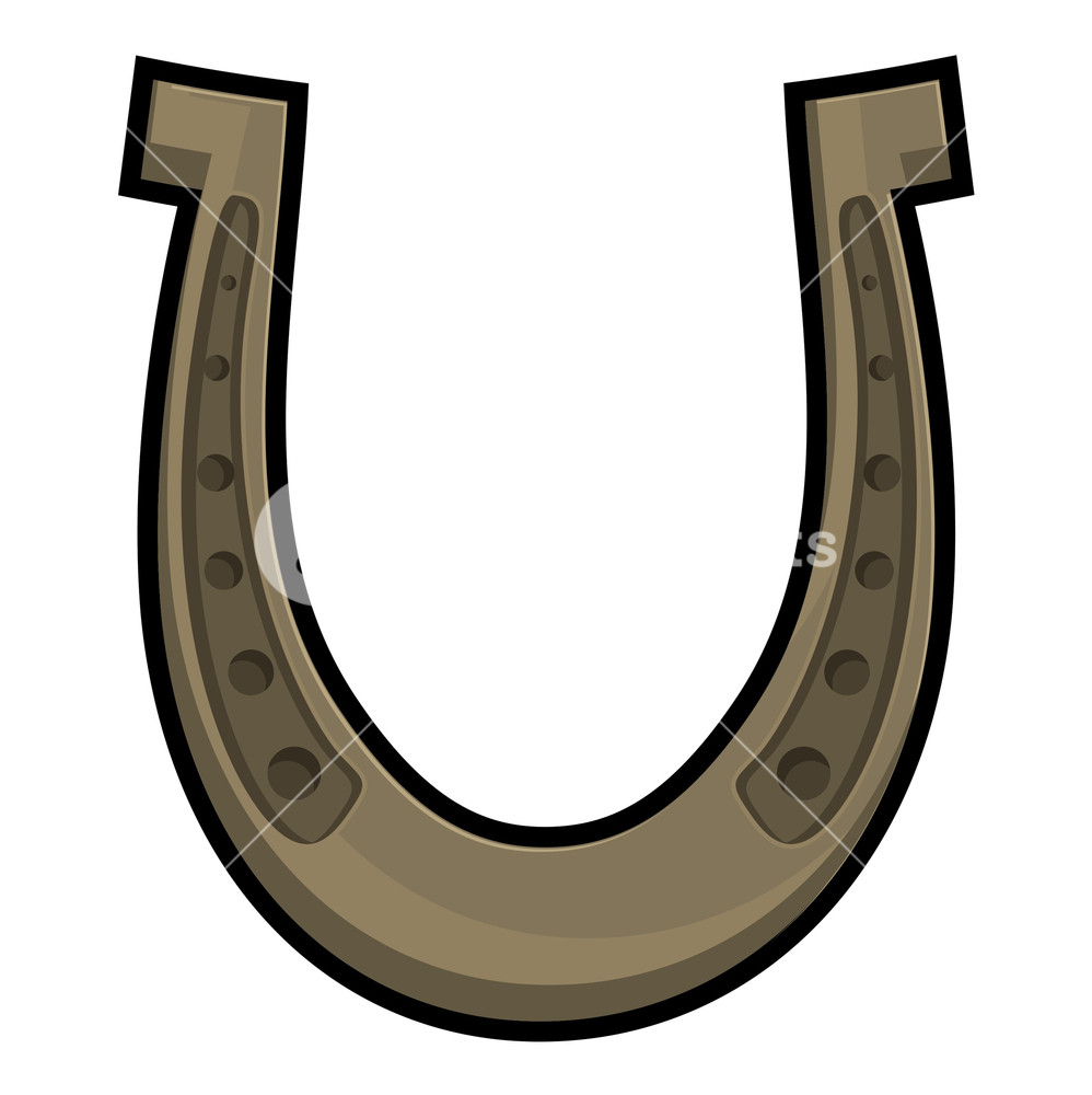 998x1000 Horseshoe Vector Royalty Free Stock Image
