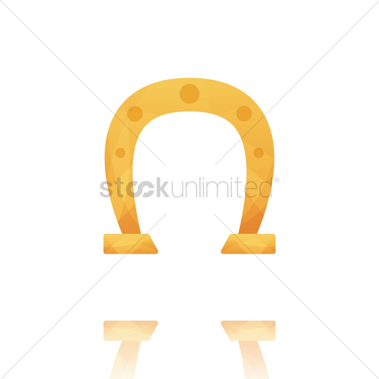 1300x1300 Free Horseshoe Vector Image
