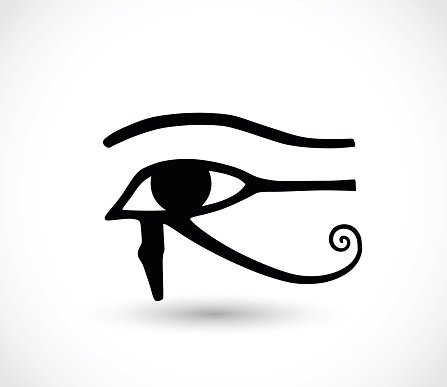 447x387 Horus Eye Icon Vector Illustration Premium Clipart