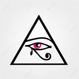 300x300 Photostock Vector The Eye Of Horus Or Symbol Of Illuminati