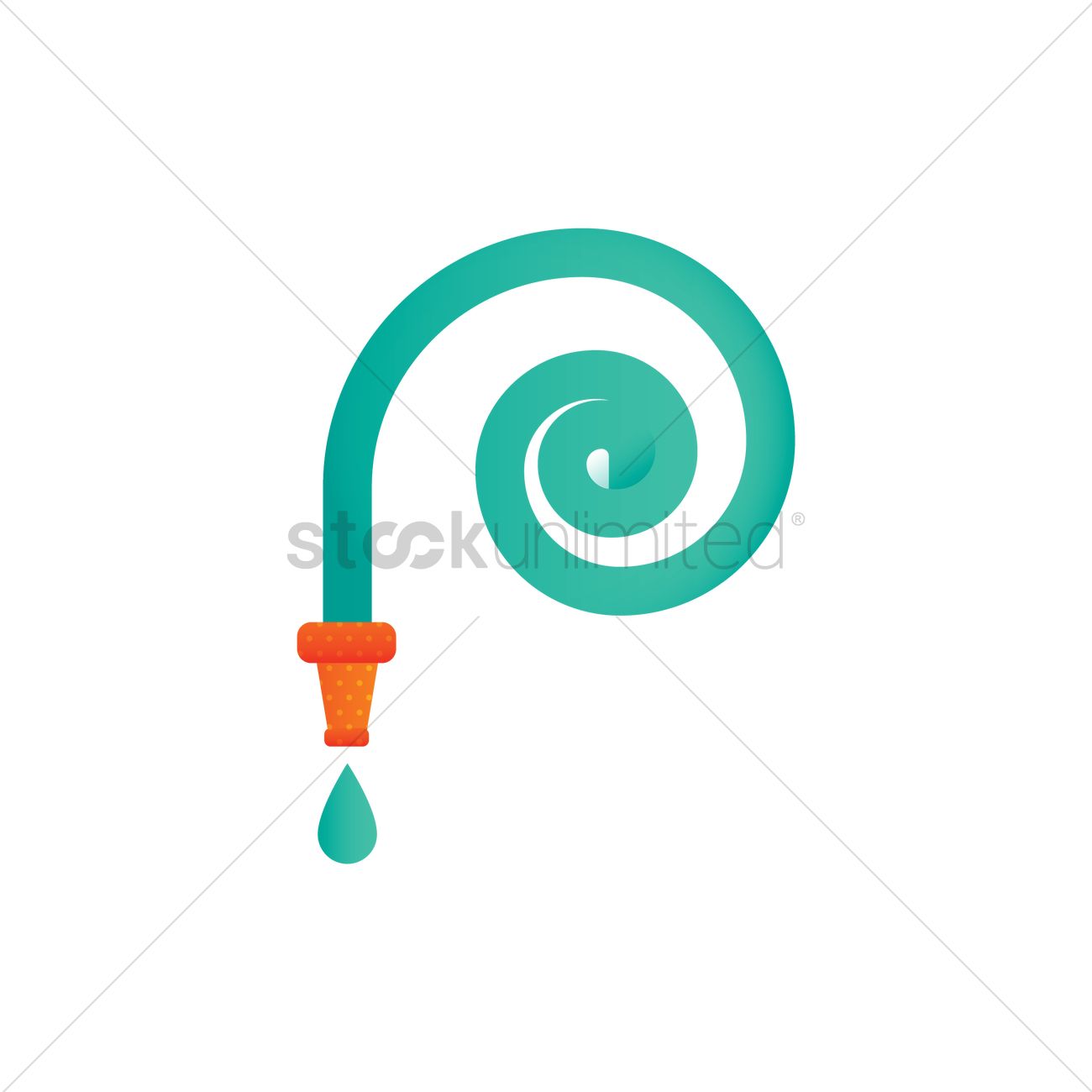 1300x1300 Garden Hose Vector Image