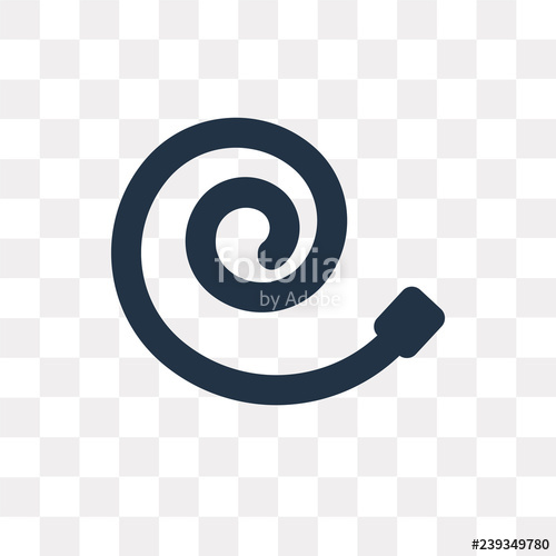 500x500 Hose Vector Icon Isolated On Transparent Background, Hose