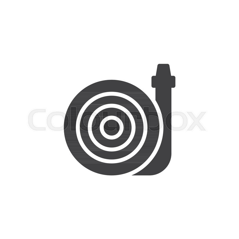 800x800 Fire Hose Vector Icon Filled Flat Stock Vector Colourbox