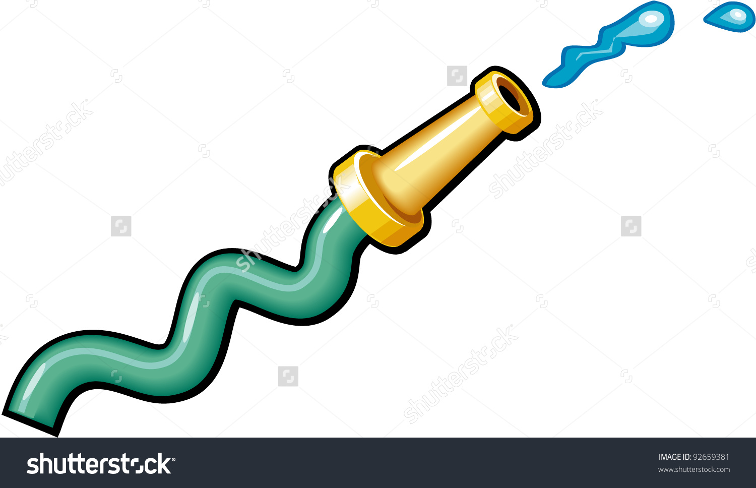 1500x968 Garden Hose Clipart