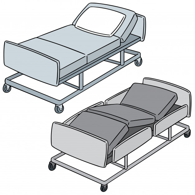 Set Of Hospital Bed Vector Premium Download 626x626 Set Of Hospital Bed Vector Premium Download