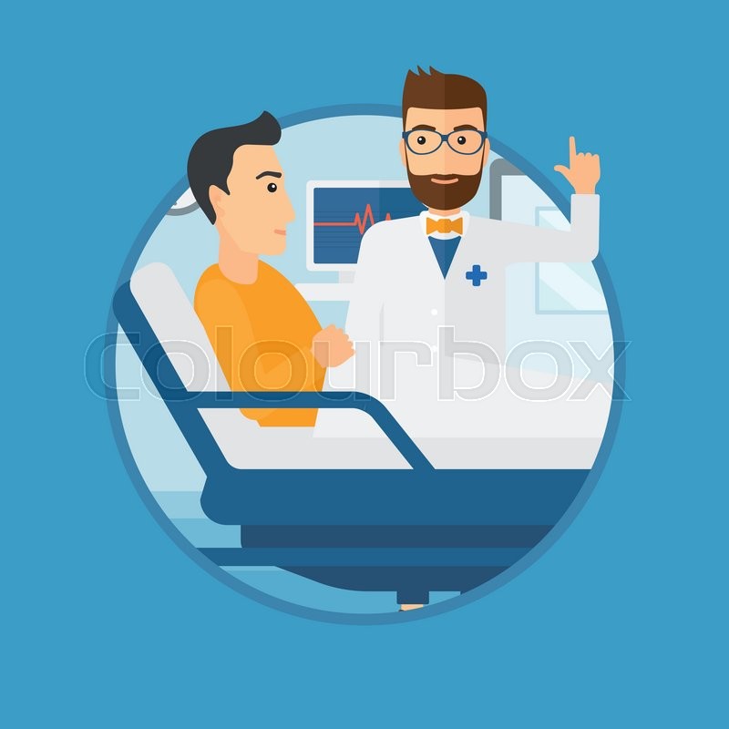 800x800 Hipster Doctor Visiting Male Patient Stock Vector Colourbox