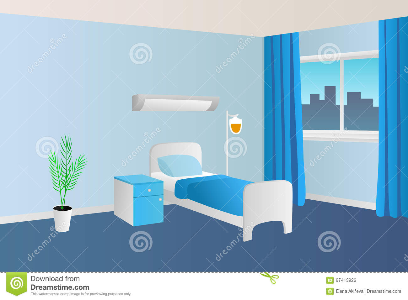 1300x957 Hospital Room Clipart