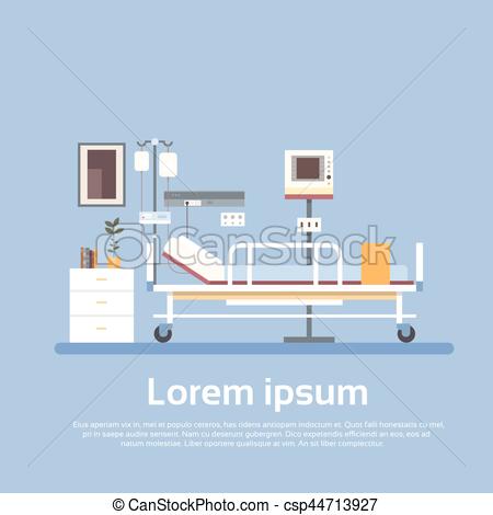 450x470 Hospital Room Interior Intensive Therapy Patient Ward Equipment