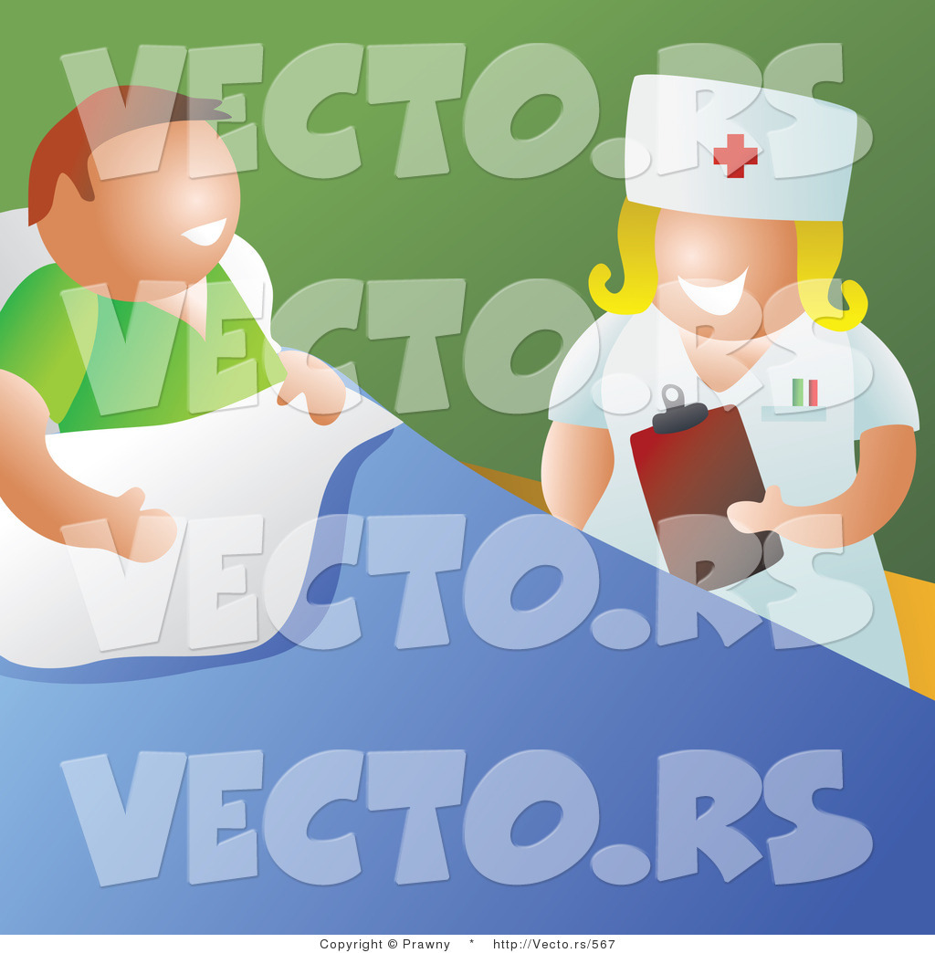 1024x1044 Vector Of A Happy Nurse Talking With Patient In A Hospital Room