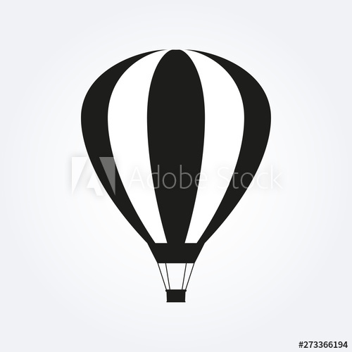 500x500 Hot Air Balloon Icon Vector Illustration Air Transport