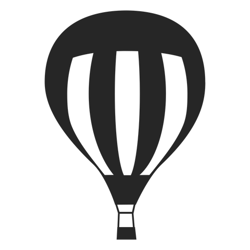 Hot Air Balloon Silhouette Vector at Vectorified.com | Collection of ...