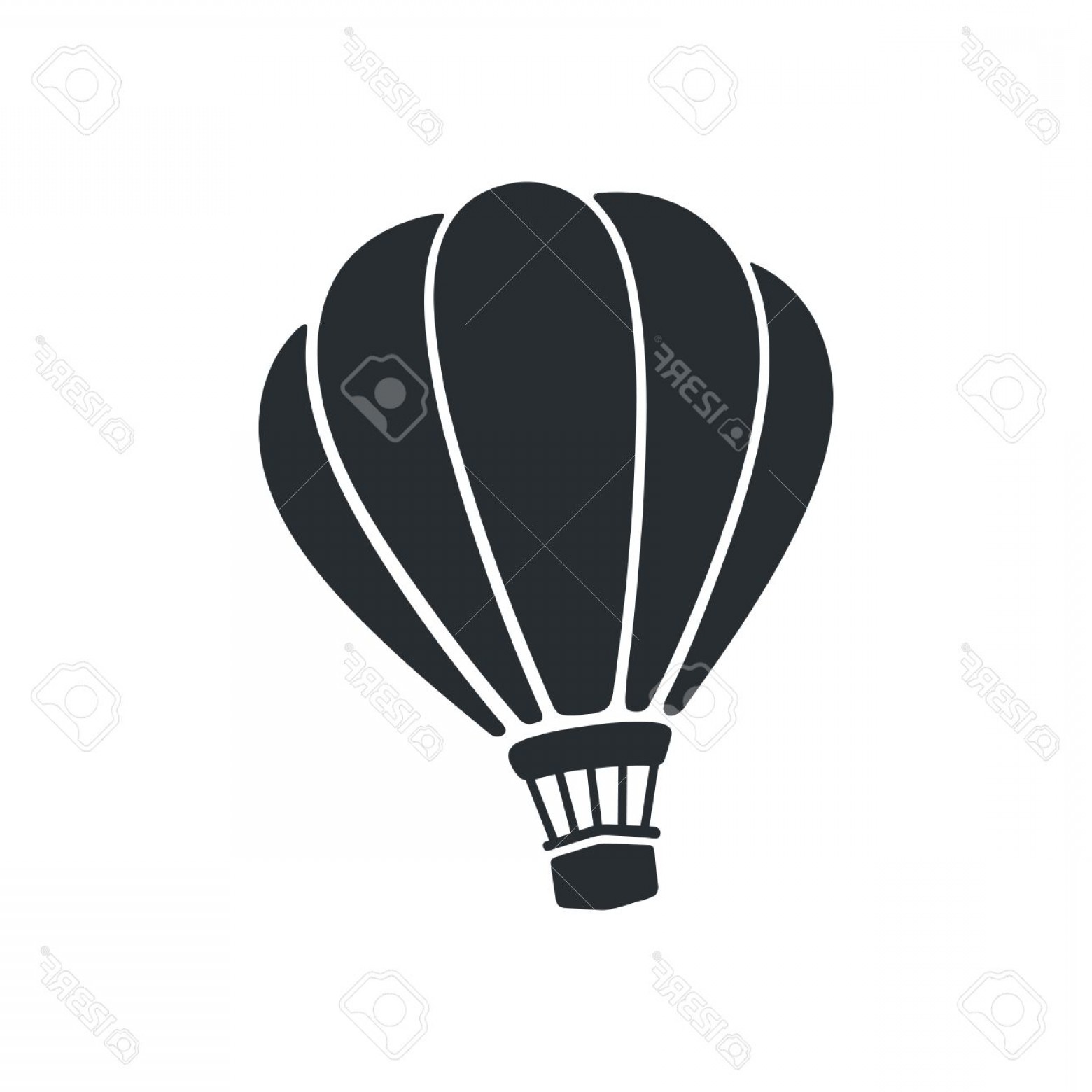 1560x1560 Photostock Vector Vector Illustration Silhouette Of Hot Air