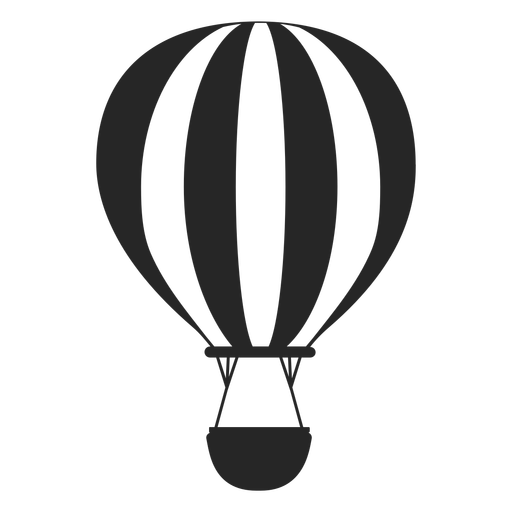 Hot Air Balloon Silhouette Vector at Vectorified.com | Collection of ...