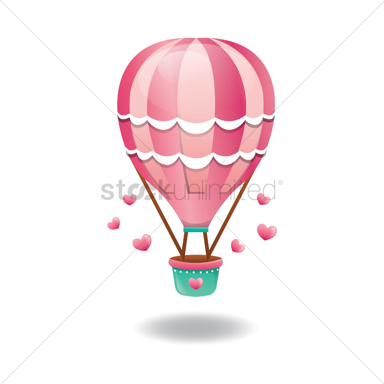1300x1300 Hot Air Balloon Vector Image