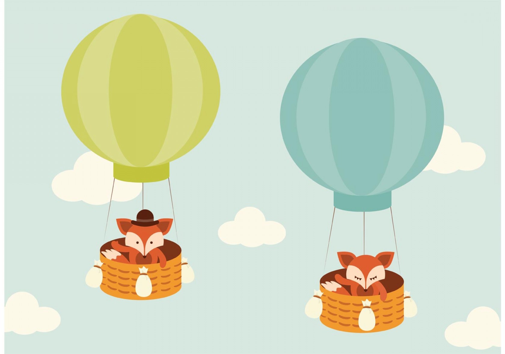 Free Vector Fox Flying In Hot Air Balloon Hoodamathrun 1680x1176 Free Vector Fox Flying In Hot Air Balloon Hoodamathrun