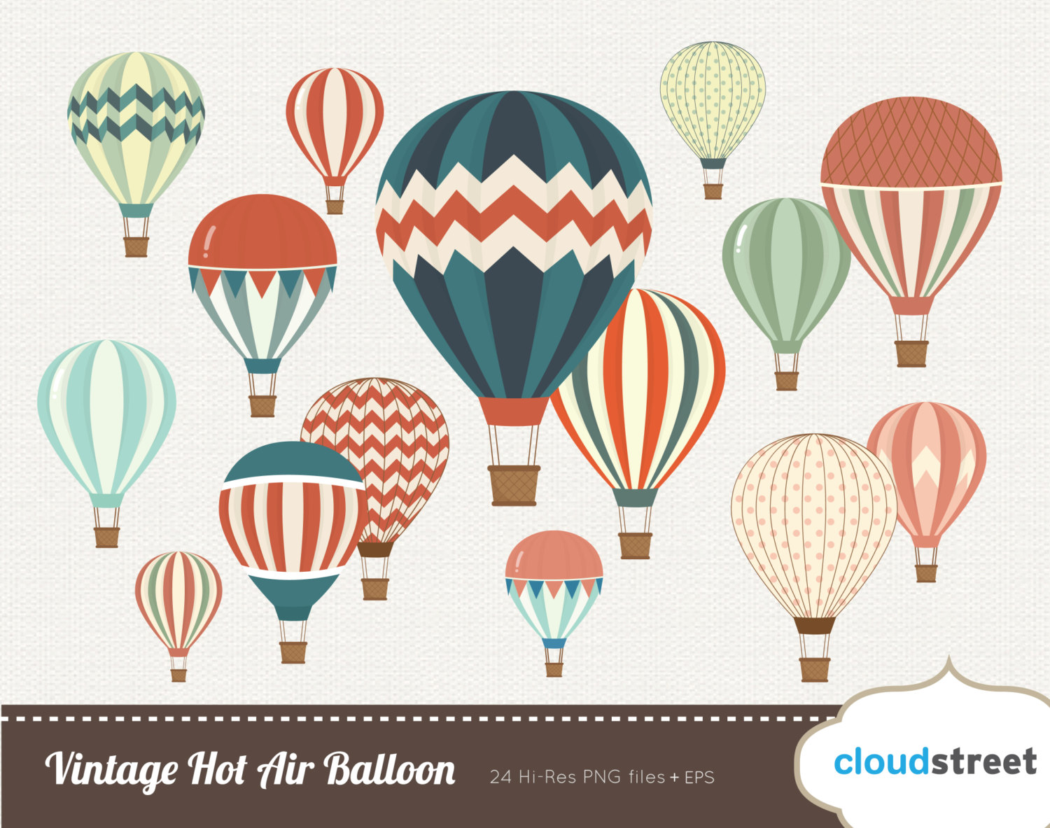 Hot Air Balloon Illustration Vintage 1500x1183 Hot Air Balloon Illustration Vintage