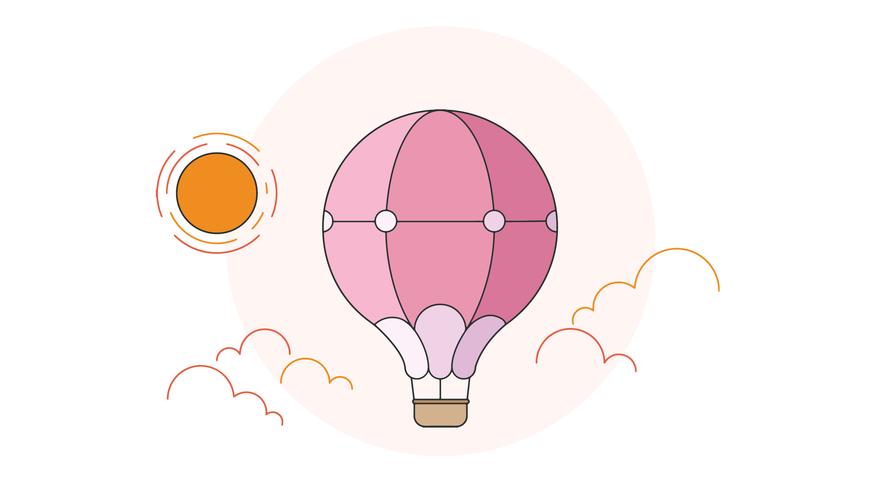 Hot Air Balloon Vector Stock Images 871x490 Hot Air Balloon Vector Stock Images