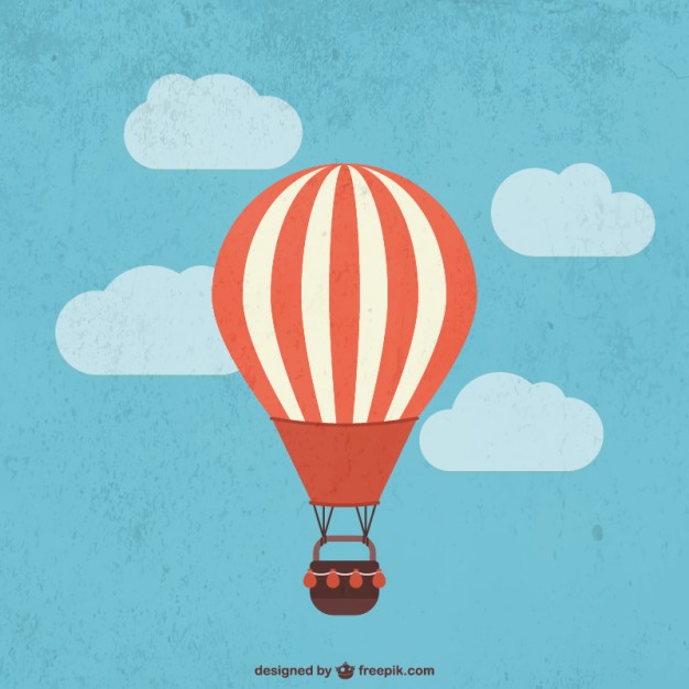 Retro Hot Air Balloon Vector Free Download 626x626 Retro Hot Air Balloon Vector Free Download