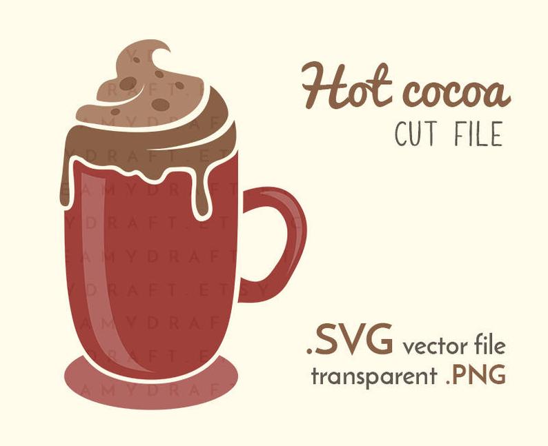794x647 Hot Cocoa Hot Chocolate Mug Drink Winter Clip Etsy