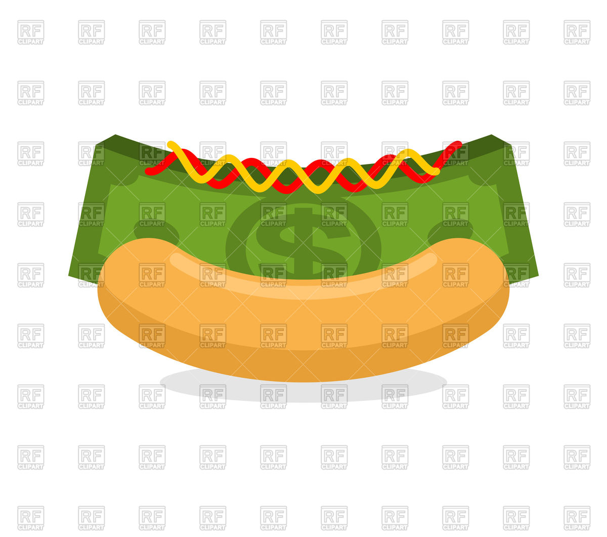 Money Hot Dog Vector Image Of Conceptual Maryvalery 1200x1061 Money Hot Dog Vector Image Of Conceptual Maryvalery