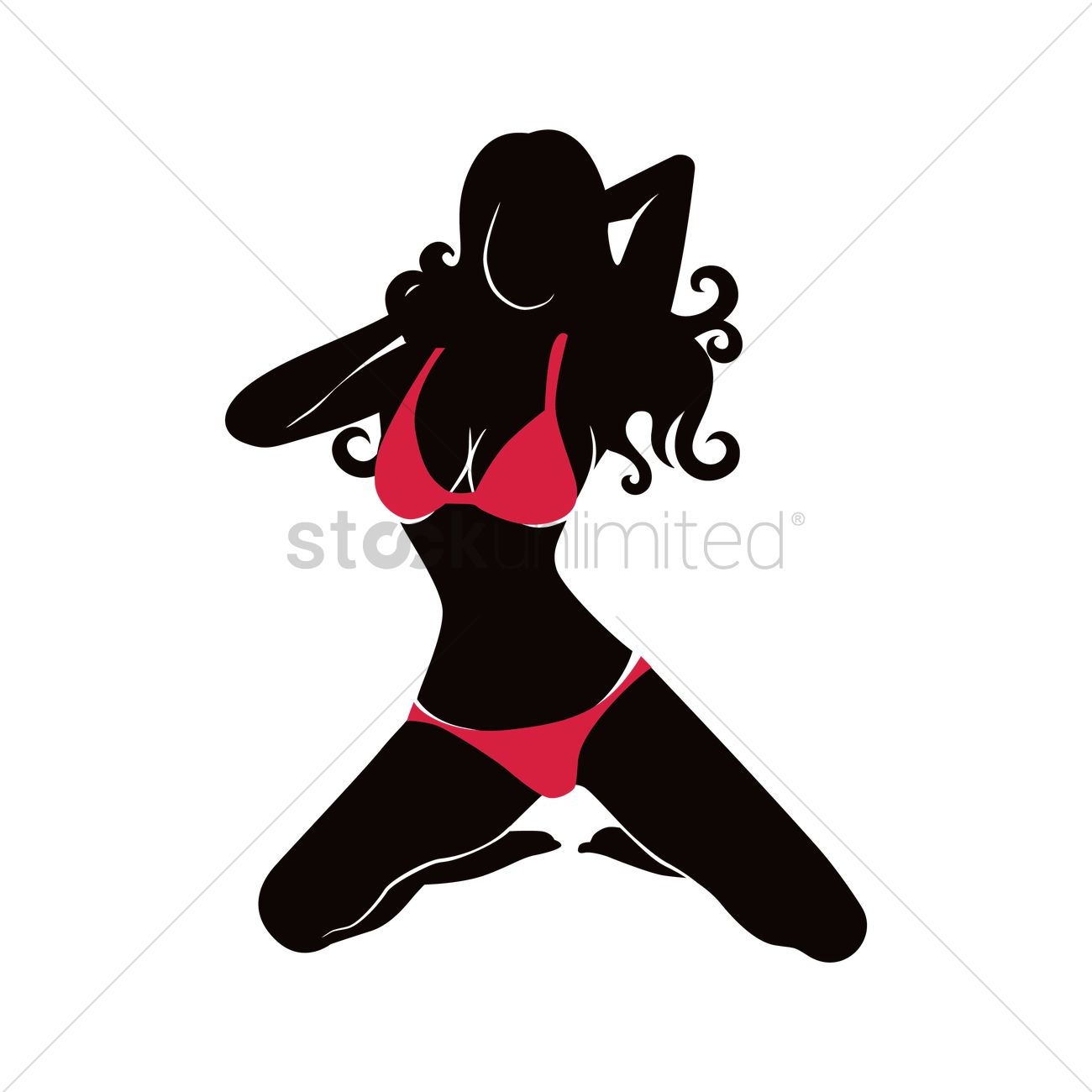 1300x1300 Free Hot Woman Silhouette Vector Image