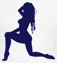 190x208 Darr Sexy Silhouette Girl Men's Ringer T Shirt Spreadshirt