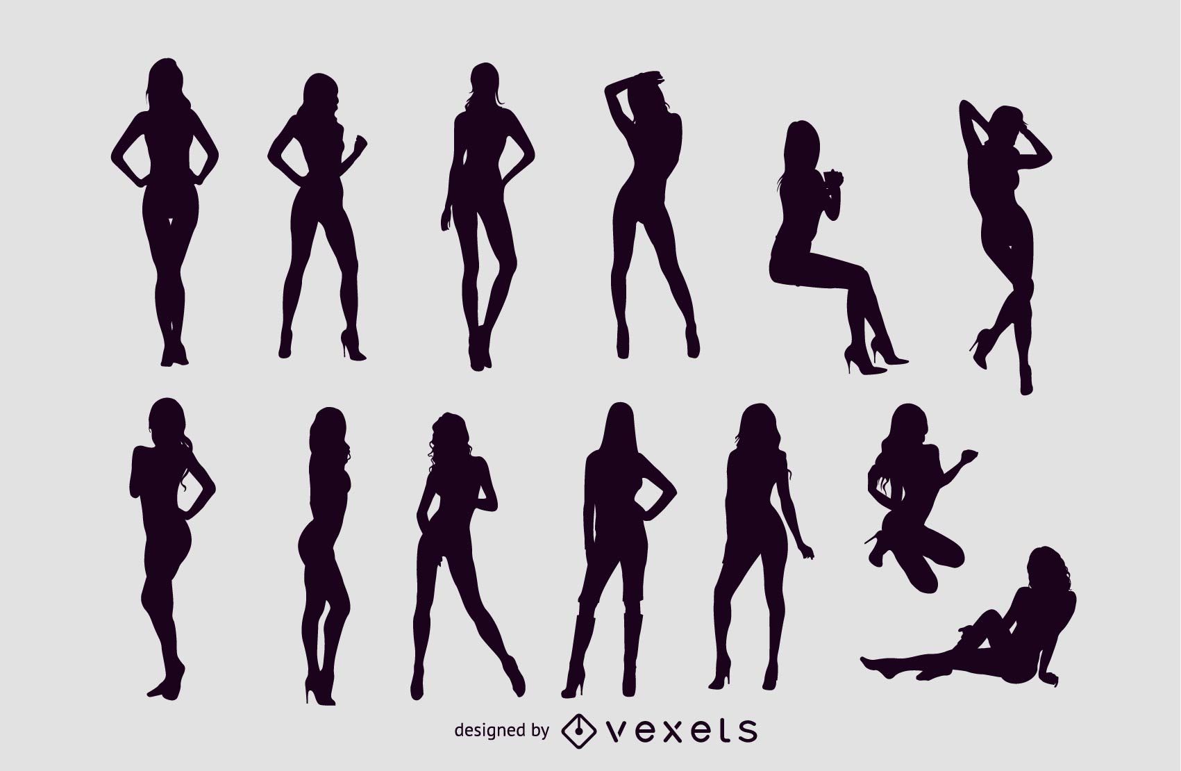 1701x1110 Free Vector Sexy Girls Silhouettes