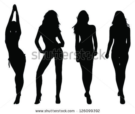 450x380 Girl Silhouette Front