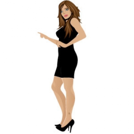 Hot Girl Vector Image 450x450 Hot Girl Vector Image