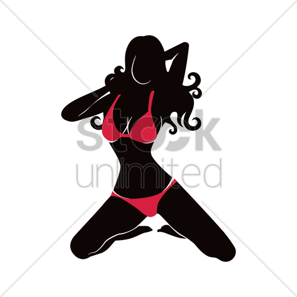 Free Hot Woman Silhouette Vector Image 600x600 Free Hot Woman Silhouette Vector Image