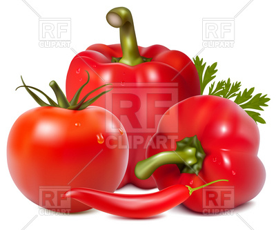 Photo Realistic Tomato, Bell Pepper And Hot Chili Pepper Vector 400x333 Photo Realistic Tomato, Bell Pepper And Hot Chili Pepper Vector