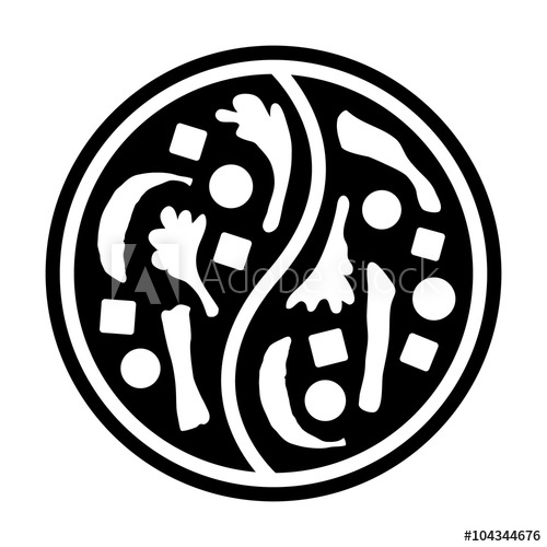 500x500 Asian Hotpot Hot Pot Top View Flat Icon For Food Apps