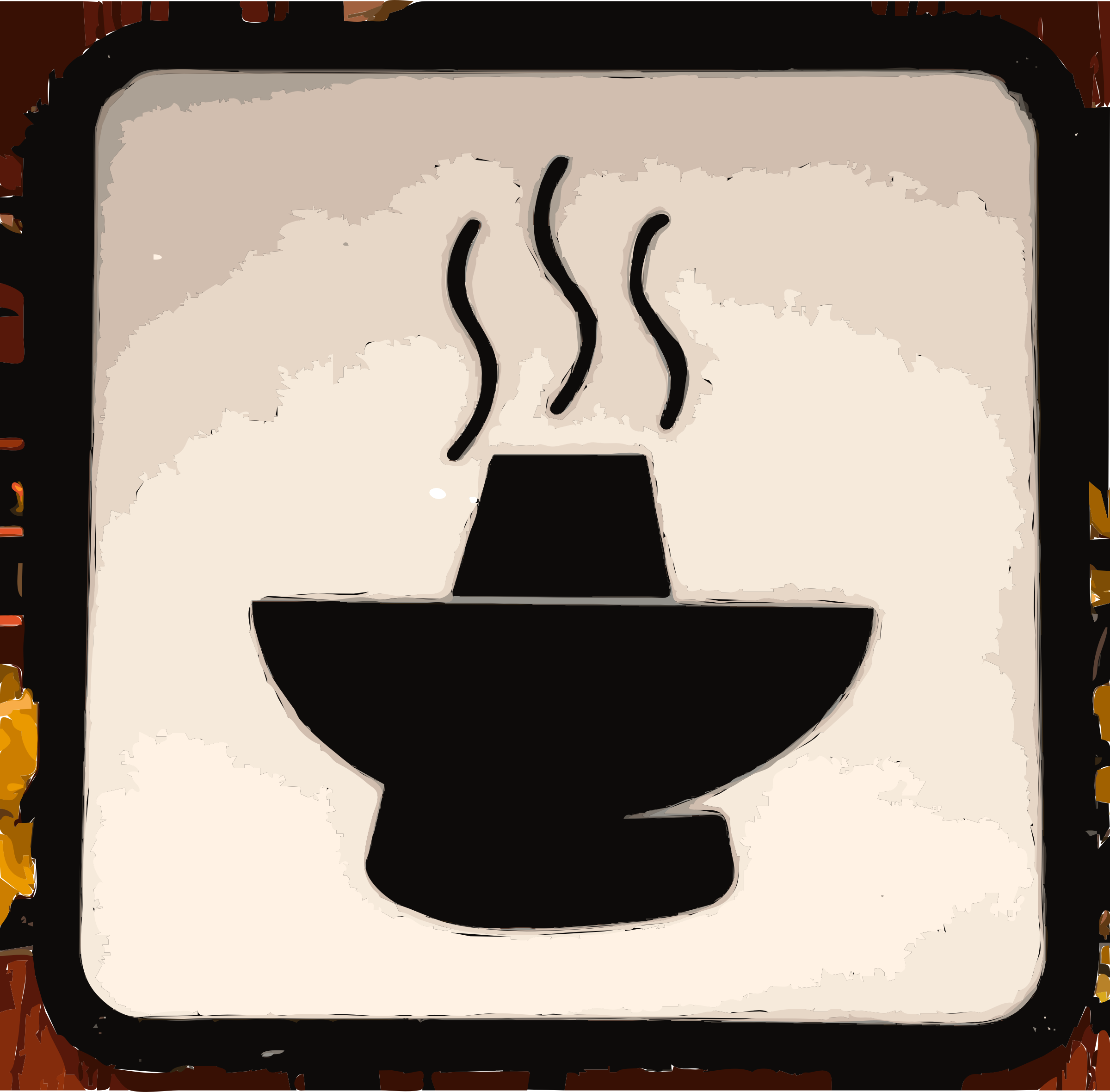 2400x2361 Chinese Hotpot Sign Vector Clipart Image