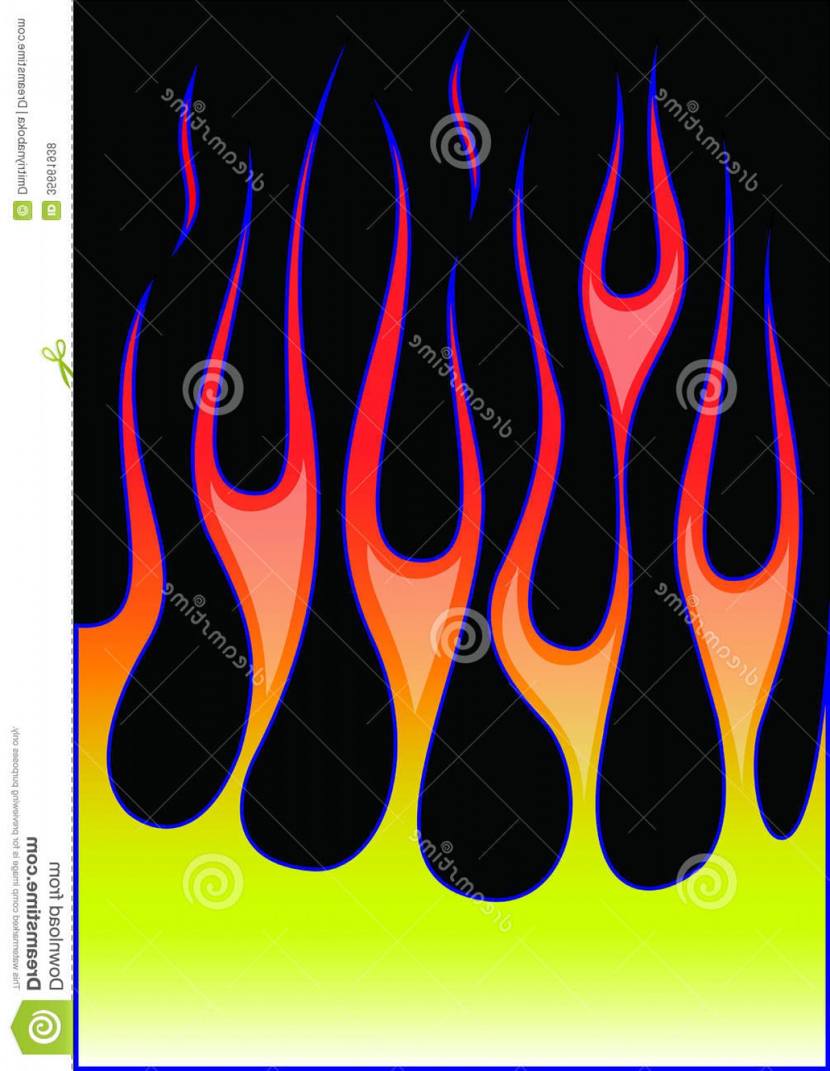 Hot Rod Flames Vector At Vectorified.com 