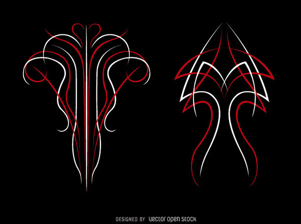 602x449 Pinstripe Tattoo Free Vector Download Cannypic